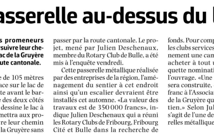 Article dans le journal La Liberté - 05.07.22
Claire Pasquier